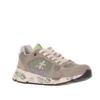 Premiata sneakers in camoscio e canvas da uomo