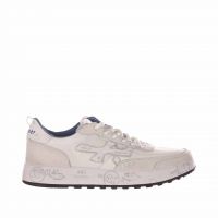 Premiata sneakers in camoscio e mesh a rete da uomo