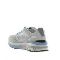 Premiata sneakers in camoscio e tessuto a rete da uomo