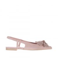 Pretty ballerinas ballerina slingback yvette in camoscio con fiocco da donna