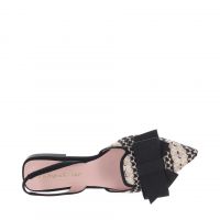 Pretty ballerinas ballerina slingback yvette in tessuto con fiocco da donna