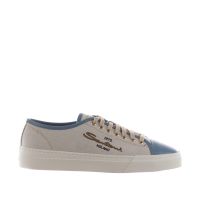 Santoni sneaker in pelle e canvas da uomo