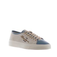 Santoni sneaker in pelle e canvas da uomo