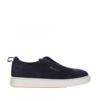 Santoni sneaker slip-on in suede da uomo