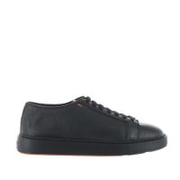 Santoni sneakers in pelle martellata con fondo a cassetta da uomo