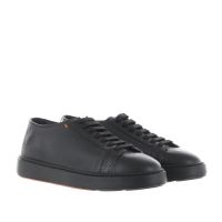 Santoni sneakers in pelle martellata con fondo a cassetta da uomo