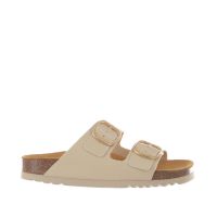Scholl sandalo josephine beige synth pat da donna