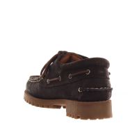 Sebago mocassino allacciato acacia in suede waxed da uomo