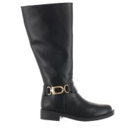 Solo soprani stivale in pelle con accessorio decorativo da donna