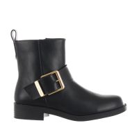 Solo soprani stivaletto in pelle con cinturino decorativo da donna