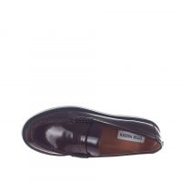 Steve madden mocassino con mascherina adison in pelle da donna