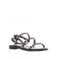 Steve madden sandalo travel in pelle con borchie da donna