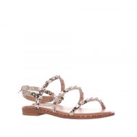 Steve madden sandalo travel in pelle con borchie da donna