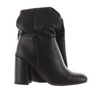 Steve madden stivale in pelle con tacco e gambale morbido da donna