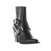 Steve madden stivaletto in pelle con cinturini da donna