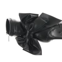 Steve madden tronchetto in pelle con fiocco decorativo da donna