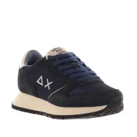 Sun68 sneaker ally glitter textile in camoscio da donna