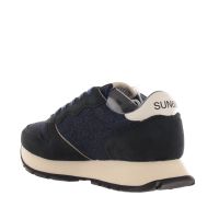 Sun68 sneaker ally glitter textile in camoscio da donna