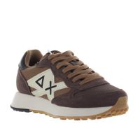 Sun68 sneaker jaki bicolor in camoscio da uomo
