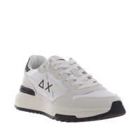 Sun68 sneaker niki 2.0 solid in gommato e nylon da uomo