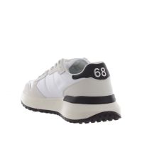 Sun68 sneaker niki 2.0 solid in gommato e nylon da uomo