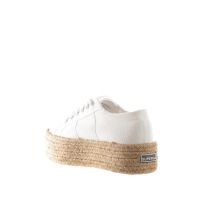 Superga sneaker platform in tela di cotone da donna