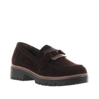 Tamaris mocassino in camoscio con accessorio da donna