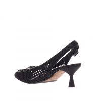 Tiffi ballerina slingback in nappa con ricamo da donna