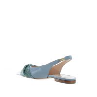 Tiffi ballerina slingback in vernice con strass da donna