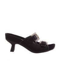 Tiffi sabot in naplak con fibbie gioiello da donna