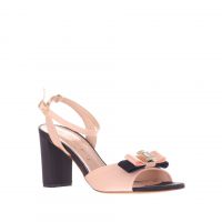 Tiffi sandalo in satin con accessorio gioiello da donna