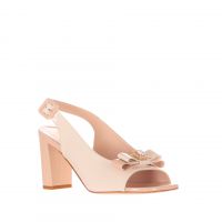 Tiffi sandalo in vernice con accessorio gioiello da donna