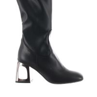 Tiffi stivaletto in pelle con tacco scultura da donna