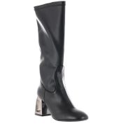 Tiffi stivaletto in pelle con tacco scultura da donna
