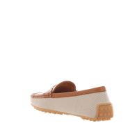 Tod's city gommino in tessuto e pelle da donna