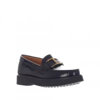 Tod's mocassino con morsetto in pelle spazzolata da donna