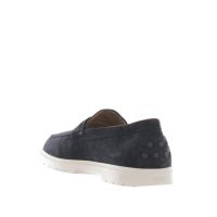 Tod's mocassino in camoscio con suola in gomma da uomo