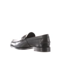 Tod's mocassino in pelle con accessorio double t da uomo