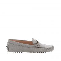 Tod's mocassino in pelle glitterata da donna