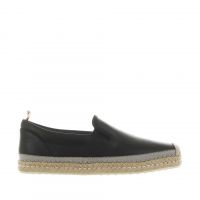 Tod's slip-on in pelle e rafia da uomo