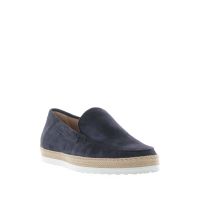 Tod's slip on in camoscio con gommini e rafia da uomo