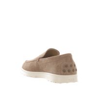 Tod's slip on in camoscio con suola in gomma da uomo