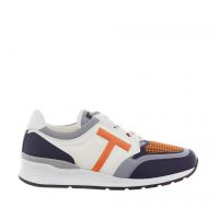 Tod's sneaker in pelle e tessuto tecnico da uomo