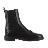 Tod's stivaletto in pelle brogue da donna