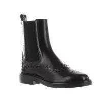 Tod's stivaletto in pelle brogue da donna