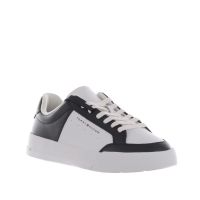 Tommy hilfiger sneakers in pelle con logo a contrasto da uomo