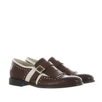 Triver flight brogue monk strap con frangia da uomo