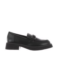 Tua by braccialini mocassino in pelle con morsetto gioiello da donna