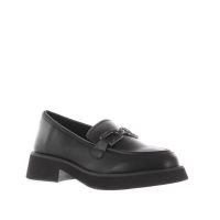 Tua by braccialini mocassino in pelle con morsetto gioiello da donna
