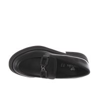 Tua by braccialini mocassino in pelle con morsetto gioiello da donna